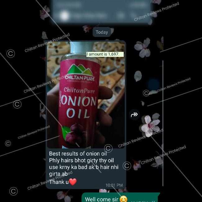 Red Onion Oil 🧅 Reduces Hair Fall &amp; Accelerates Hair Regrowth [پیاز کا تیل].. Trending.... 🔥 - ChiltanPure