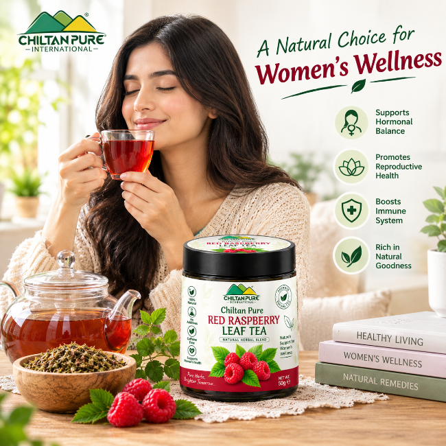 Red Raspberry Leaf Tea – 100% Natural Dried Leaves for Everyday Herbal Wellness - ChiltanPure
