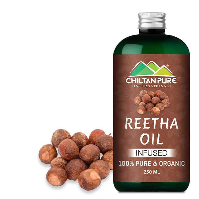 Reetha Oil - Effective Hair Cleansing Agent, Keeps your Scalp Healthy &amp; Removes Infection - Causing Microorganisms [ریٹھا] - ChiltanPure