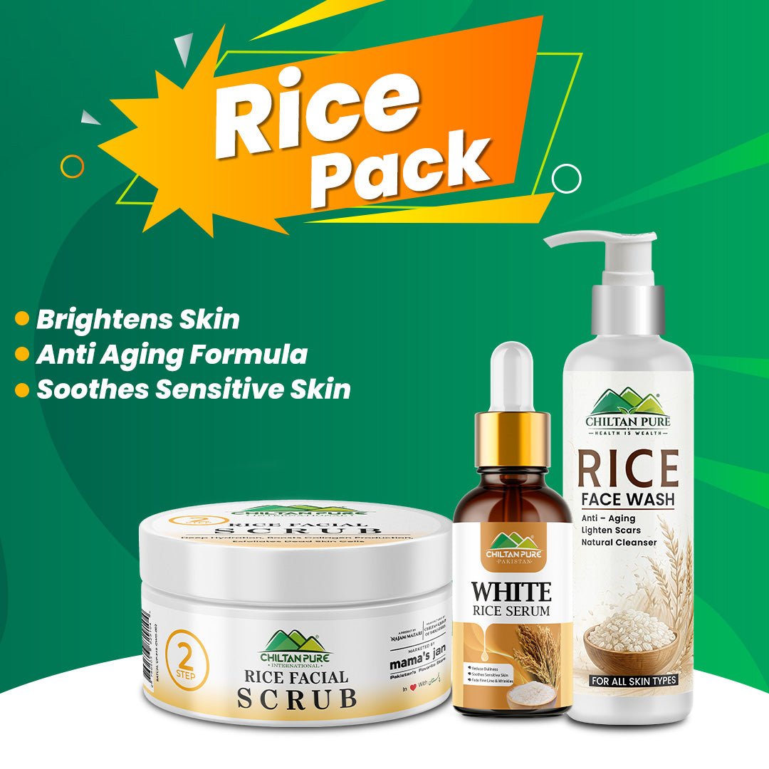 Rice Pack - Removes Dead Skin Cells, Lighten Scars & Reduce Dullness - ChiltanPure