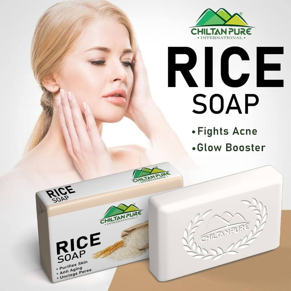Rice Soap - Purifies Skin, Anti-Aging, Unclog Pores - ChiltanPure