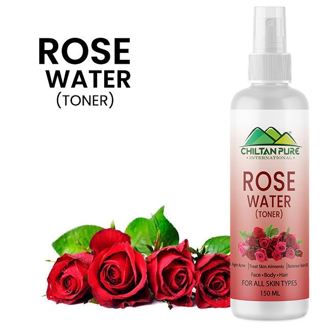 Rose Floral Water - Great Cleanser, Removes Oil Dirt Accumulated in Clogged Pores [Toner] - ChiltanPure