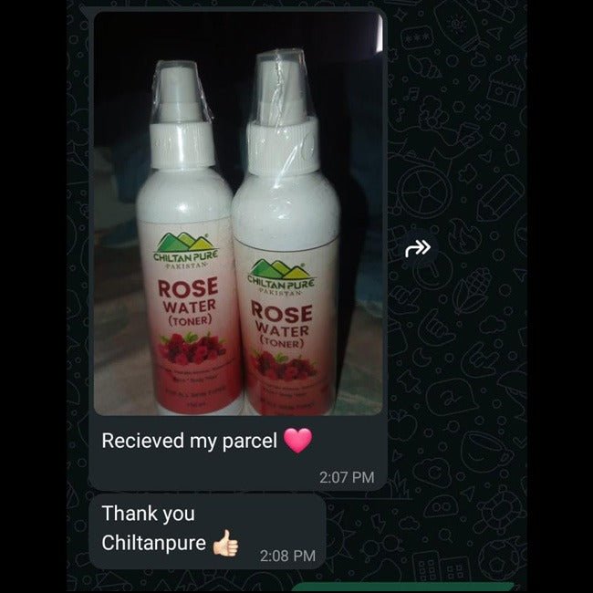 Rose Floral Water - Great Cleanser, Removes Oil Dirt Accumulated in Clogged Pores [Toner] - ChiltanPure