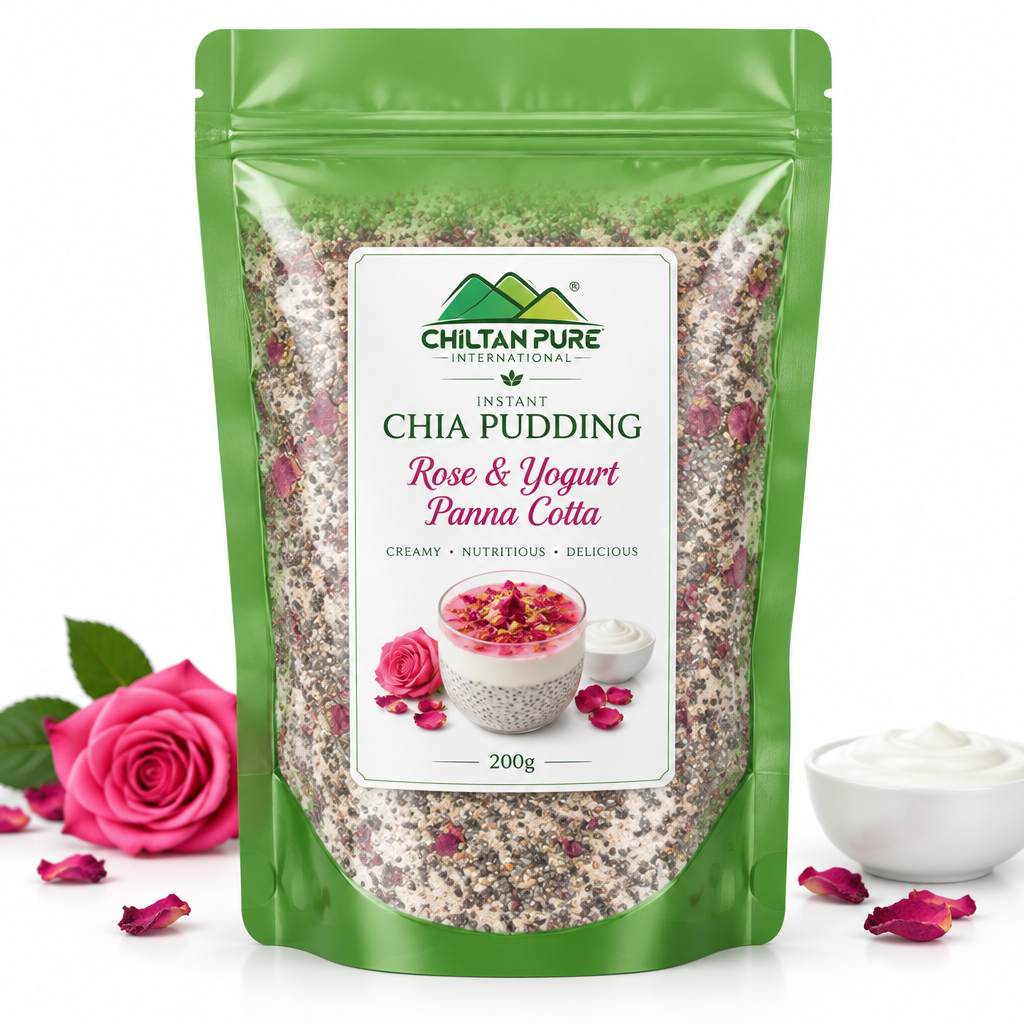 CHILTAN PURE Instant Chia Pudding Rose Yogurt Panna Cotta 200g