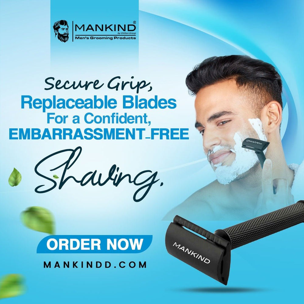 Safety - Comfortable & Smooth Shaving Experience, Replaceable Blades - ChiltanPure
