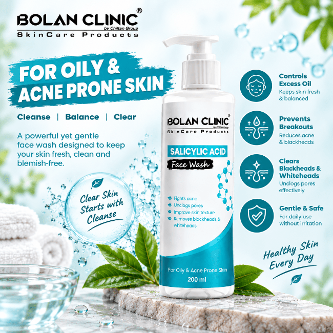Salicylic Acid Face Wash – Fights Acne, Removes Blackheads & Whiteheads - ChiltanPure