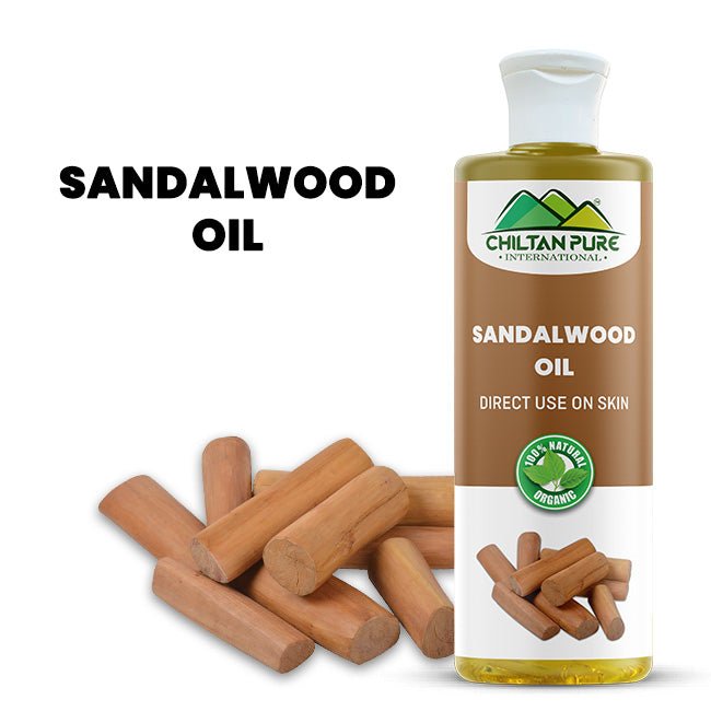 Sandalwood Oil - Treats Various Skin Ailment, Cure Burning Sensation Cause by Acne &amp; Sun Burn, Refresh Your Scalp[صندل] - ChiltanPure
