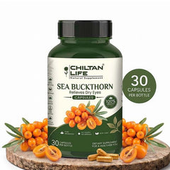 Sea buckthorn Capsule 100% Natural Sea buckthorn Tablets 30 Per Bottle 500mg - ChiltanPure
