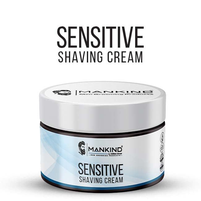 Sensitive Shaving Cream - Provides Smooth Razor Glide, Soften Facial Hair & Reduce Irritation Post Shaving - ChiltanPure