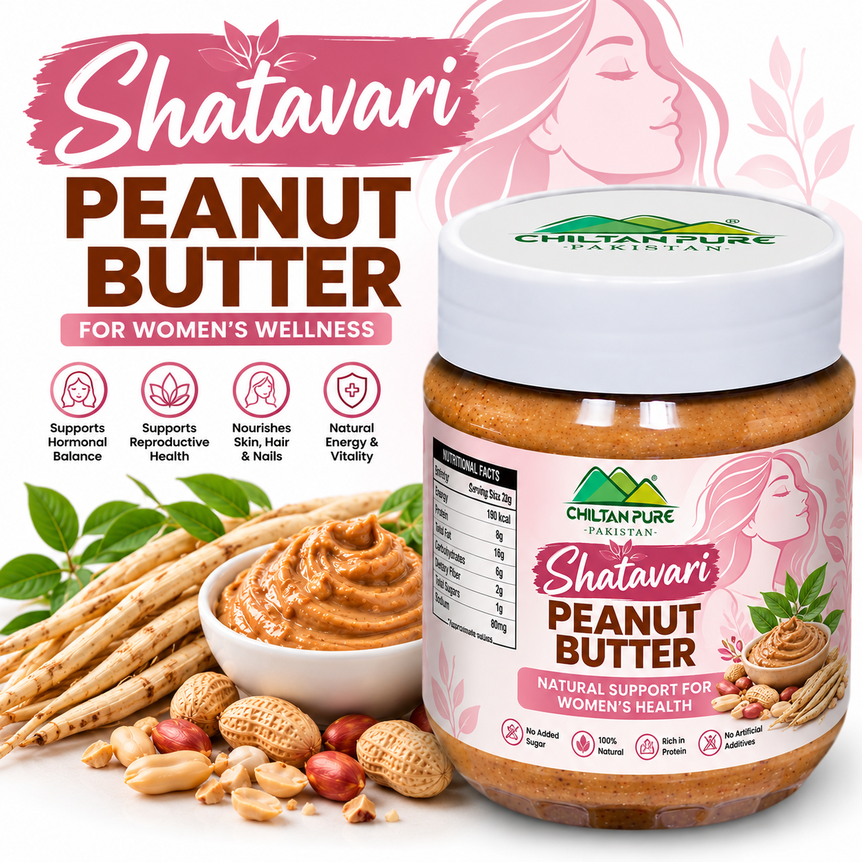 CHILTAN PURE Shatavari Peanut Butter 360g for women in Pakistan