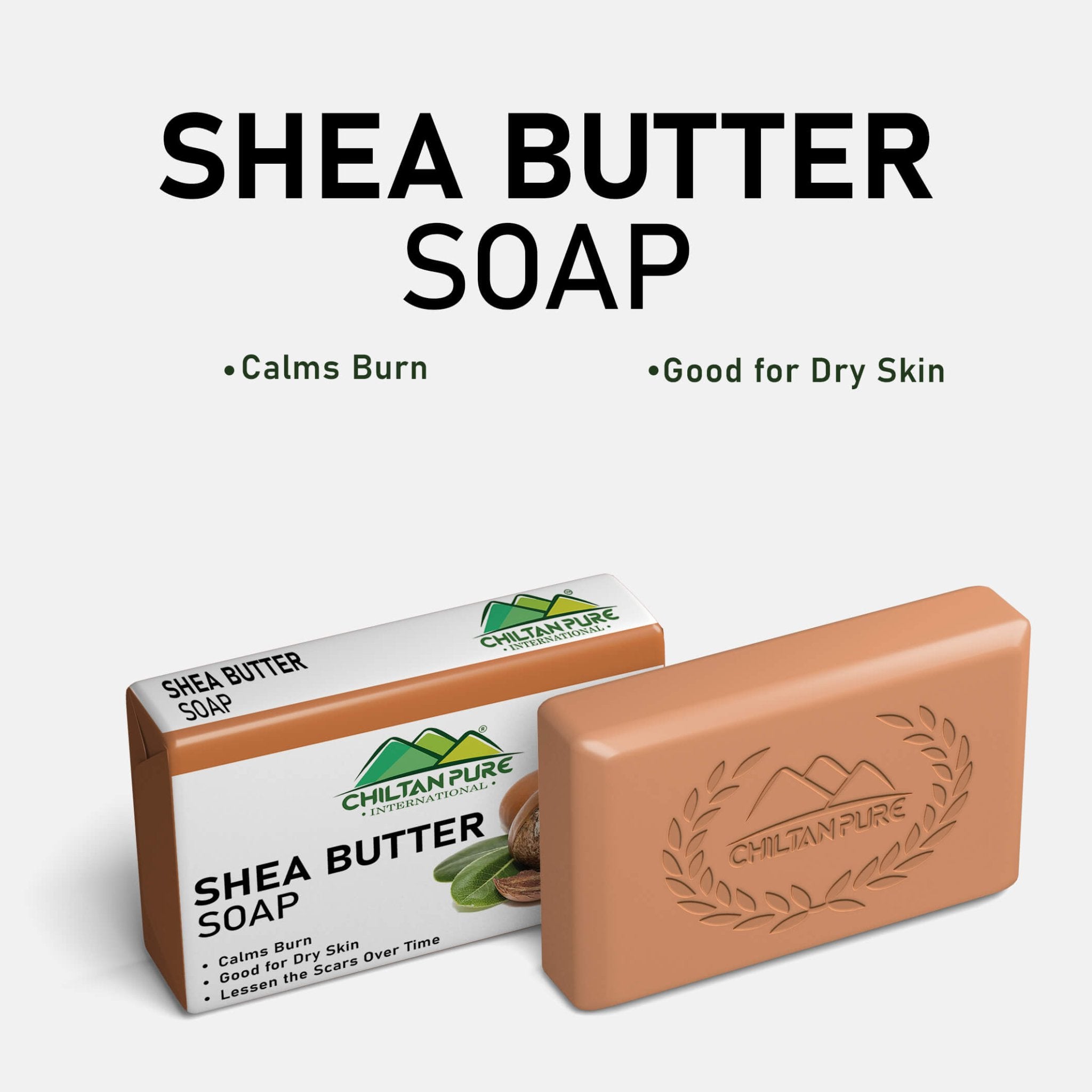 Shea Butter Soap – Calms Burn & Good for Dry Skin - ChiltanPure