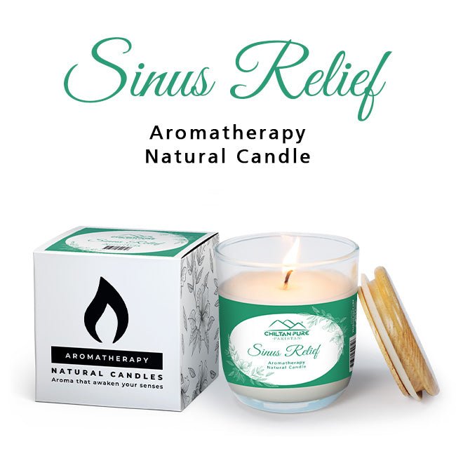 Sinus Relief Aromatherapy Candle / سینس ریلیف اروما تھراپی کینڈل / Enhance Respiratory Comfort - ChiltanPure