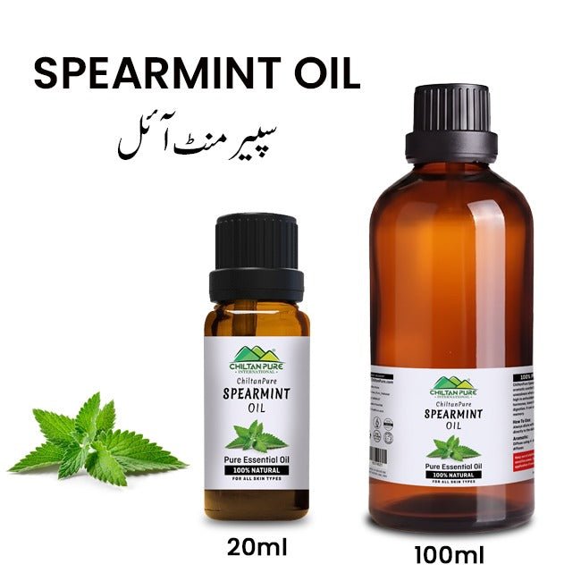 Spearmint Essential Oil – Disinfectant, Stimulates Brain Function, Relieves Spasms, Cures Cold & Congestion - ChiltanPure