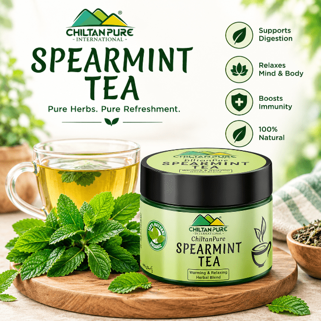 Spearmint Tea - 100% Pure Herbal Tea for Relaxation, Digestion & Freshness - ChiltanPure