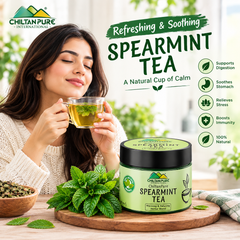 Spearmint Tea - 100% Pure Herbal Tea for Relaxation, Digestion & Freshness - ChiltanPure