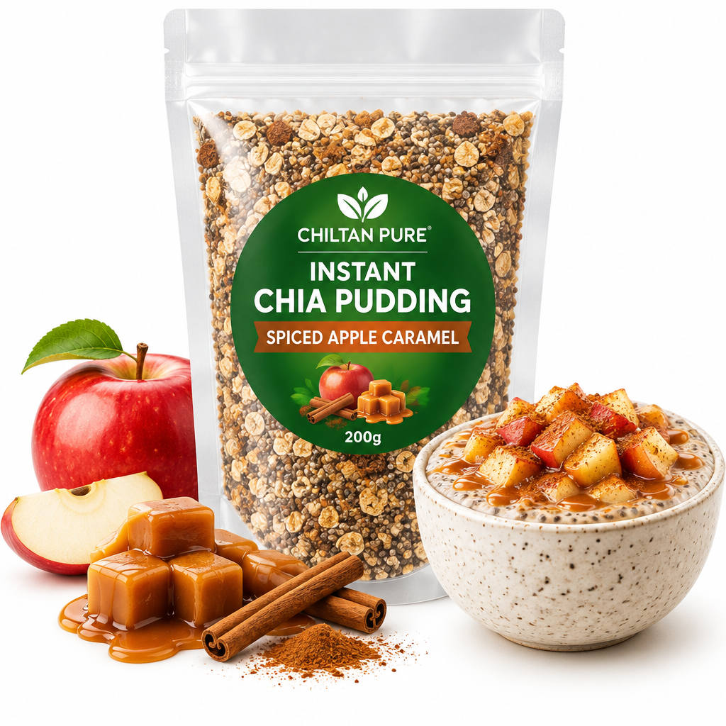 CHILTAN PURE Instant Chia Pudding Spiced Apple Caramel 200g