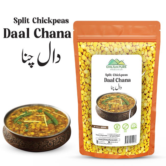 Split Chickpeas / دال چنا / Daal Chana / 800g - ChiltanPure