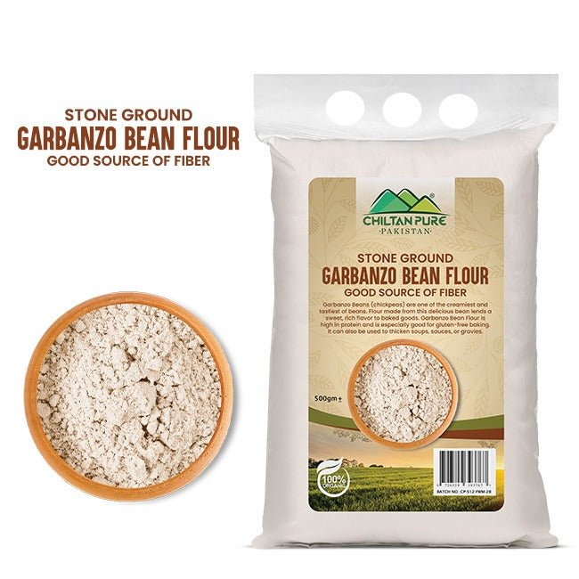 Stone Ground / Garbanzo bean flour / گاربانزو بین فلور / chickpea flour - ChiltanPure