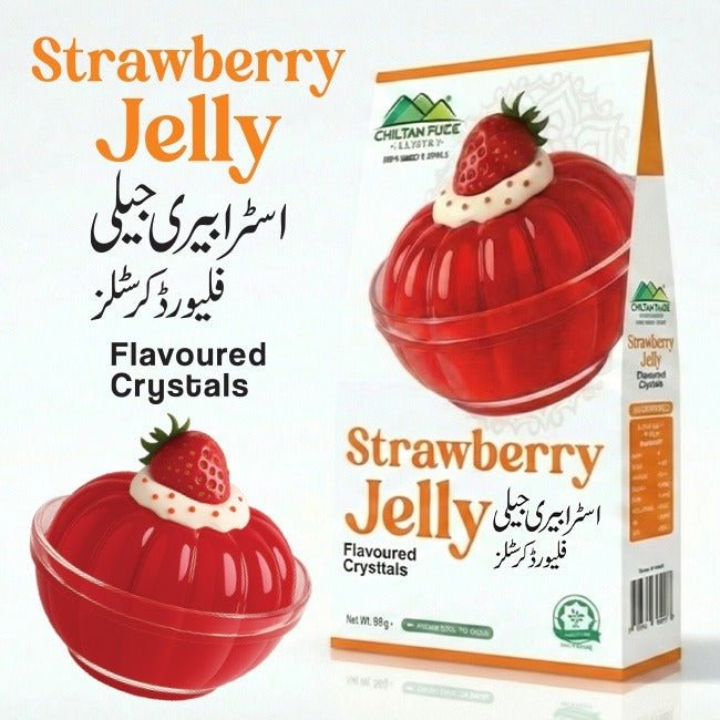 Strawberry Jelly / Crystal Jelly Strawberry 80±gm - ChiltanPure