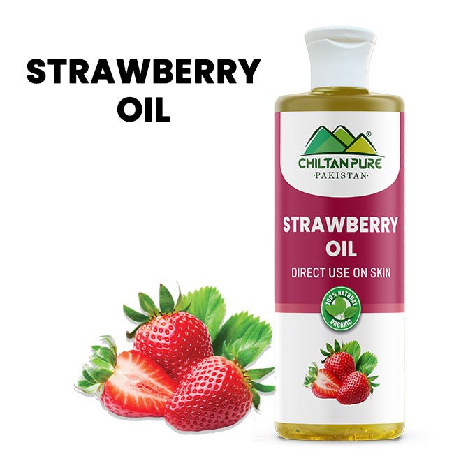 Strawberry Oil – Reduces wrinkles, Improves skin elasticity, Excellent for sensitive & dry skin 100% pure organic [Infused] - ChiltanPure