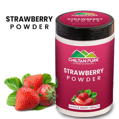 Strawberry Powder – Naturally Enhanced Sweet Flavor, Rich in Calcium, Vitamin K, Potassium & Manganese - ChiltanPure