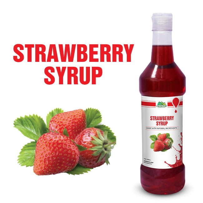 Strawberry Syrup / Sharbet - Pure Fruit Sweetness in Every Drop - ChiltanPure