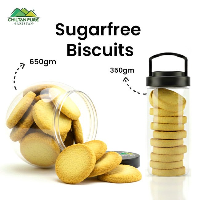 Sugarfree Biscuit Cookies / Made With Organic Desi Butter, Bakery Biscuit. - ChiltanPure