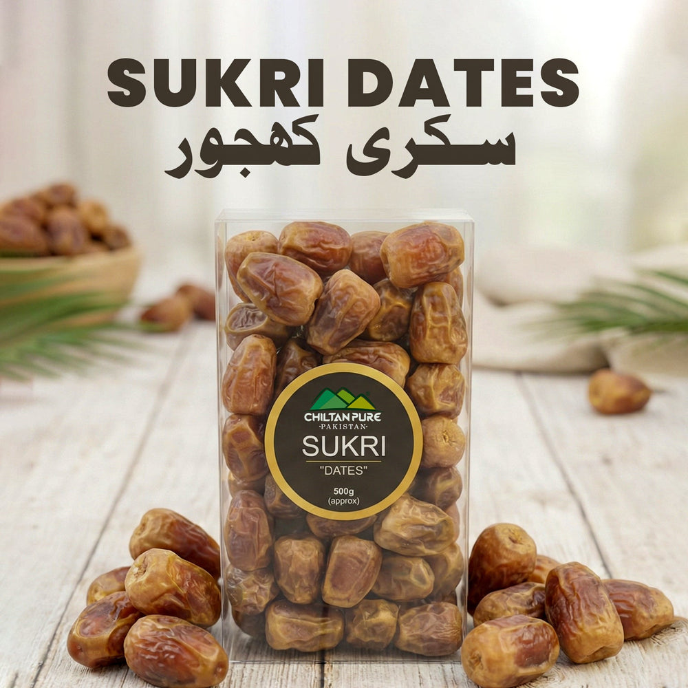 Sukri Dates / Khajoor / سکری کھجور / Naturally Sweet Traditional Dates - ChiltanPure