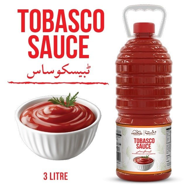 Tobasco sauce 3 Liter Bulk For HORECA Family, Hotels, Restaurants, Catering ,Cafes. - ChiltanPure