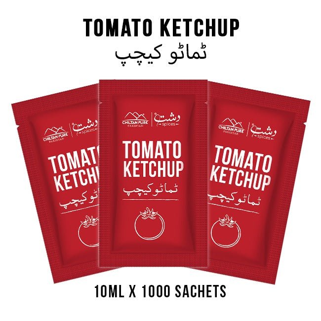 Tomato ketchup Sachets / (10ml x 1000 Sachets) - ChiltanPure