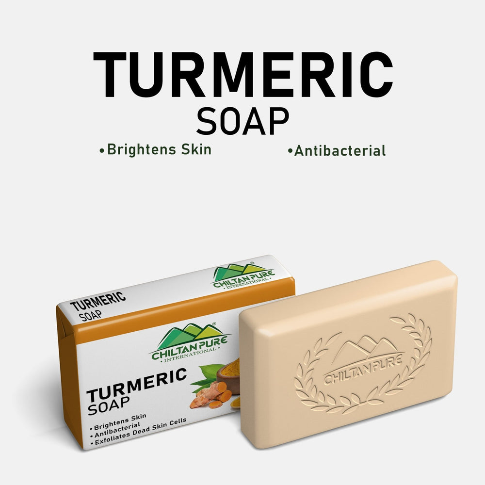 Turmeric Soap - Brightens Skin, Anti-Bacterial, Exfoliates Dead Skin Cells - ChiltanPure