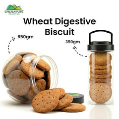 Wheat Digestive Biscuit Cookies / Made With Organic Desi Butter, Bakery Biscuit - ChiltanPure