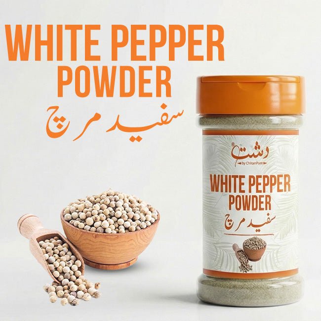 White Pepper Powder - Mild Heat , Bold Taste in Every Bite - ChiltanPure