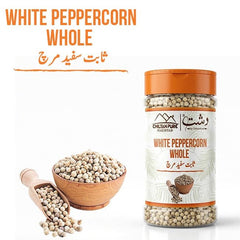 White Peppercorn Whole / سفید کالی مرچ ثابت / Safed Kali Mirch Sabit - ChiltanPure