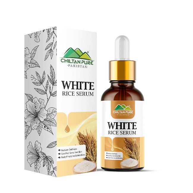 White Rice Serum – Bring Dull Skin Back To The Bright Side, Improves Hyperpigmentation, Soothes Sensitive Skin, Good For Acne & Dark Spots - ChiltanPure