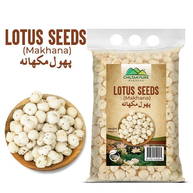 Whole Lotus Seeds - Natural Gluten - Free Protein Rich Superfood Snack - ChiltanPure