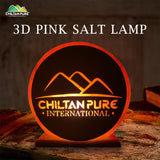 3D Pink Salt Lamp [Large] – Live natural, perfect piece that purifies air & relieves stress, Reduces allergy & asthma – 100% pure natural salt lamp - ChiltanPure