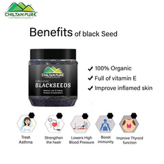 Blackseeds – Protects against diseases, Prevents stomach ulcers- Alleviates Inflammation, Helps kill off bacteria, Reduces cholesterol level – 100% pure organic 200g
