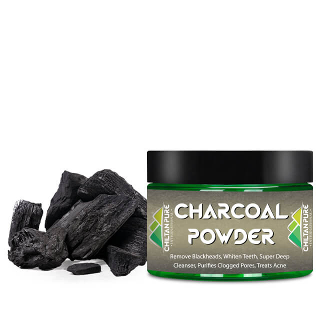 Activated Charcoal Powder – Best Exfoliator for Dead Cells on Skin & Amazing Teeth Whitener [چارکول] - ChiltanPure