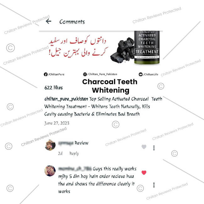 Activated Charcoal Teeth 🦷 Whitening Treatment - Whitens Teeth Naturally, Kills Cavity causing Bacteria &amp; Eliminates Bad Breath - ChiltanPure