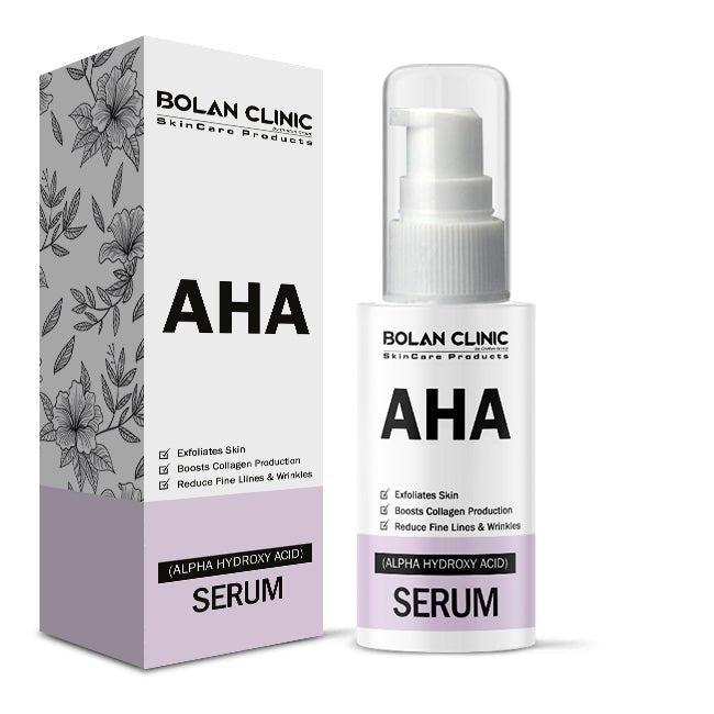 AHA (Alpha Hydroxy Acid) Serum - Exfoliates Dead Skin, Boosts Collagen Production, and Reduces Fine Lines & Wrinkles