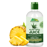 Aloe Vera Juice [Pineapple Flavour] – Natural Hydrator, Better Liver Function & Nutritious Booster [ایلو ویرا] 1000 ML - ChiltanPure