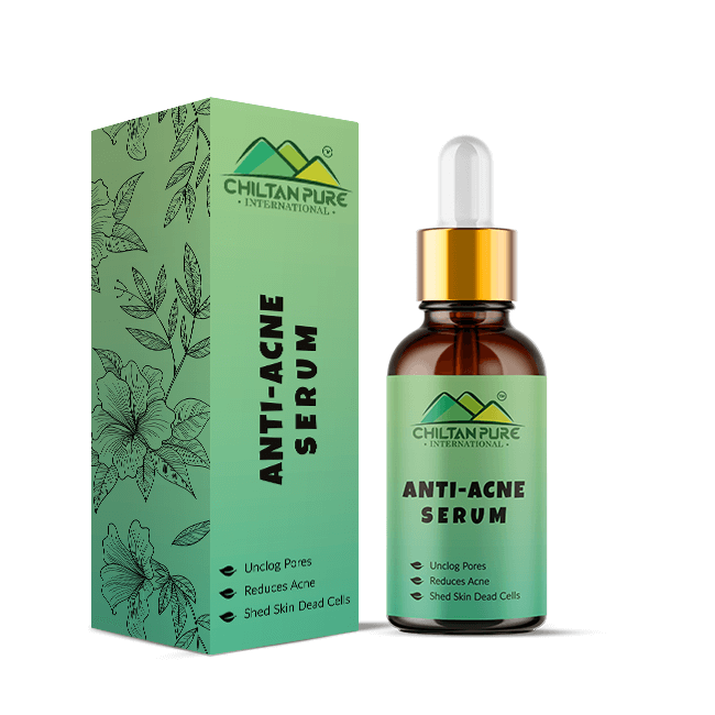 Anti – Acne Serum – Brightens Skin, Fades Acne, Lighten Acne Scars & Control Excess Oil Production - ChiltanPure