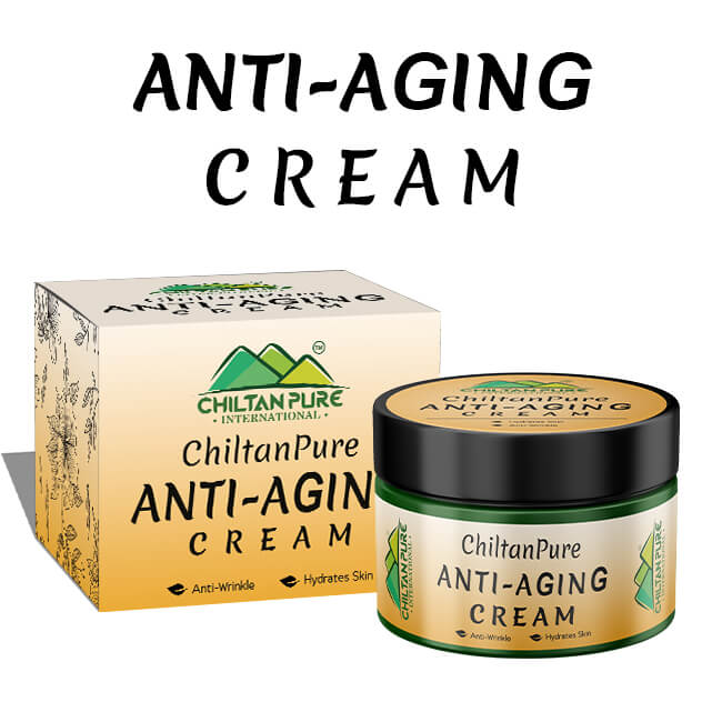 Anti-Aging Cream – Hydrates Skin, Prevents Signs of Aging, Regenerates Skin Cells & Boosts Skin’s Elasticity - ChiltanPure