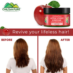 Apple Cider Vinegar Conditioner Hair Mask – Promote Hair Growth, Prevent Dandruff, Reduce Frizziness, Makes Hair Smooth & Shiny 250ml - ChiltanPure