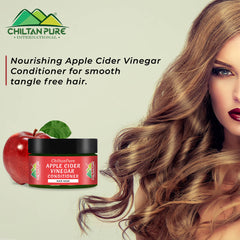 Apple Cider Vinegar Conditioner Hair Mask – Promote Hair Growth, Prevent Dandruff, Reduce Frizziness, Makes Hair Smooth & Shiny 250ml - ChiltanPure