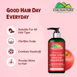 Apple Cider Vinegar Shampoo – Enhance Hair Shine, Balance PH Level of Hair, Promote Hair Growth & Strengthen Hair Follicles 250ml - ChiltanPure