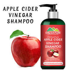 Apple Cider Vinegar Shampoo – Enhance Hair Shine, Balance PH Level of Hair, Promote Hair Growth & Strengthen Hair Follicles - ChiltanPure
