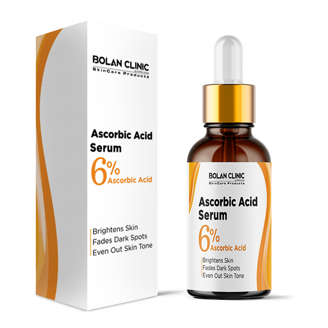 Ascorbic Acid Serum - Made with 6% Ascorbic Acid, Brightens Skin, Fades Dark Spots, Reduces Dullness & Improves Skin Texture - ChiltanPure