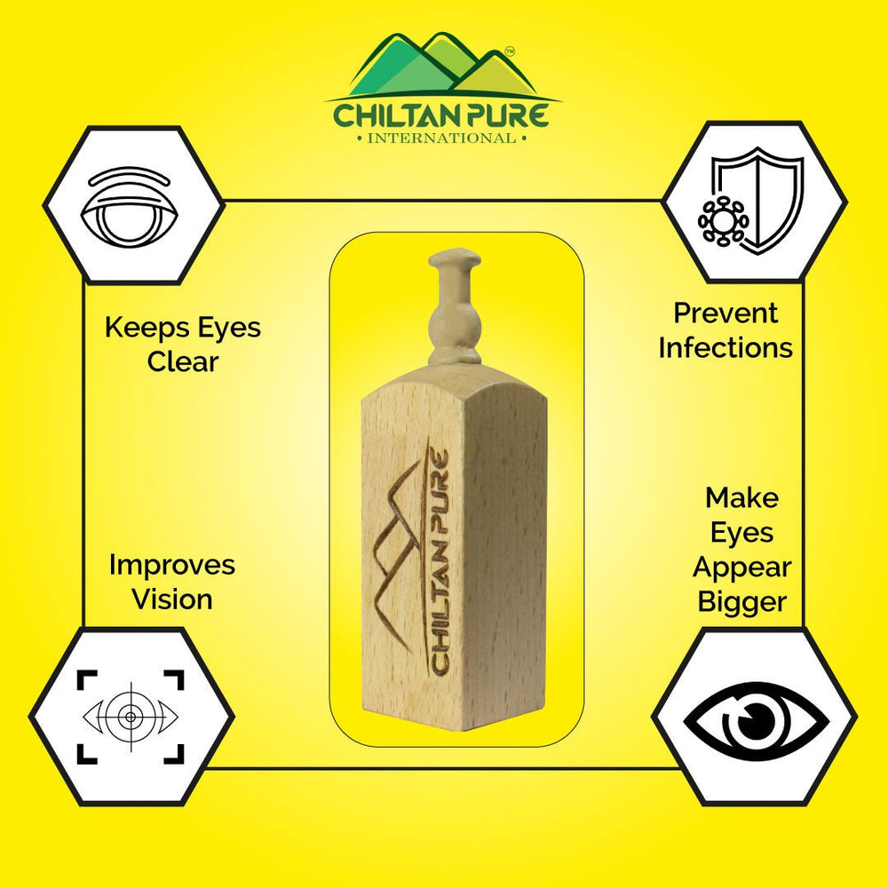 Asmad Surma (سیاہ سُرمہ) – Protect Eyes from Glares of the Sun, Prevents Eyes Infection, Keeps the Eyes Cool & Make Eyes Appear Bigger - ChiltanPure